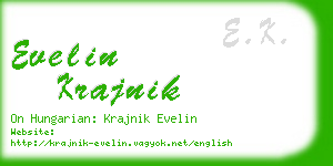 evelin krajnik business card
